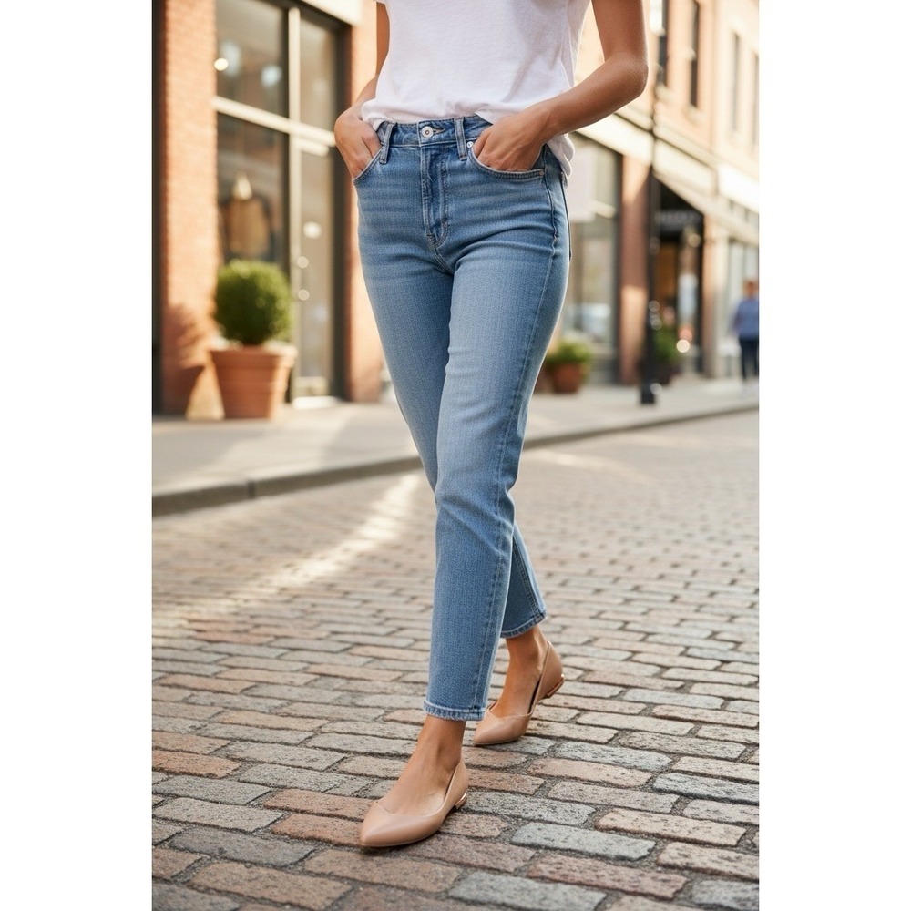 Ted Baker London Nude Pink Leather Pointed Toe Flats Rose Gold Floral S 5/5.5 - Picture 4 of 16